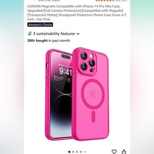 Apple iPhone 14 Pro Max Case with MagSafe - Hot Pink